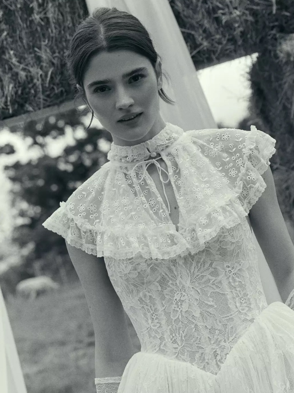 For Love & Lemons Layer Cake Chiffon Collar